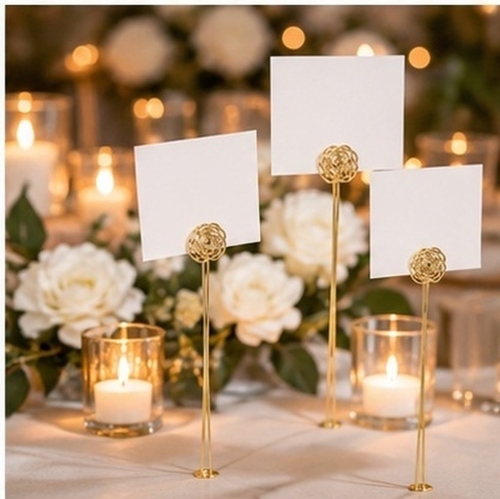 30 Adet Şık Altın Rengi Çiçek  - Table Number Gold incelemesi ve fiyatı