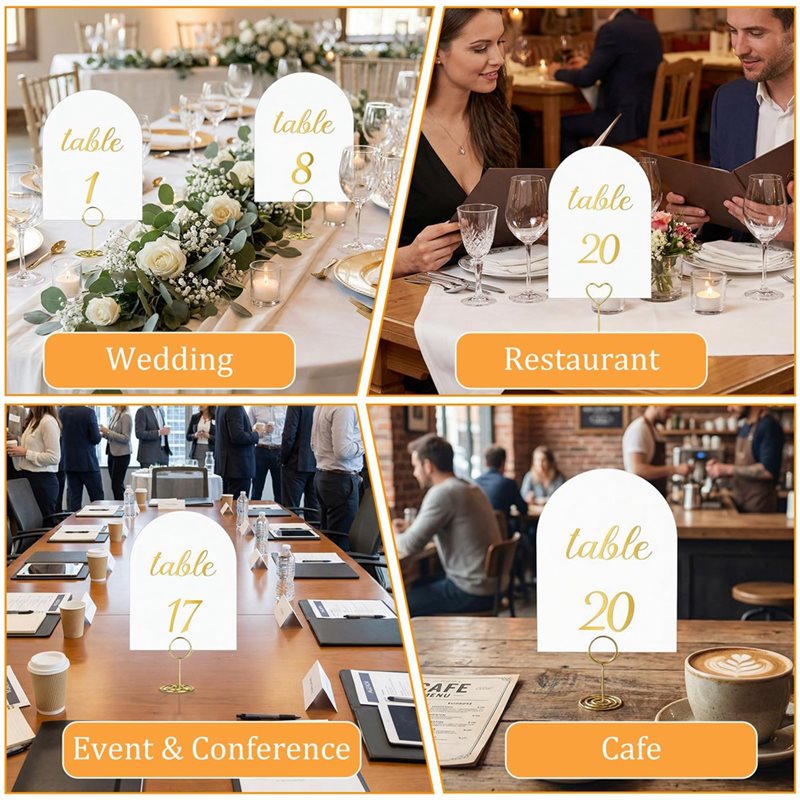 DTA4 Altın Varaklı Masa Numara - Table Number Gold incelemesi ve fiyatı