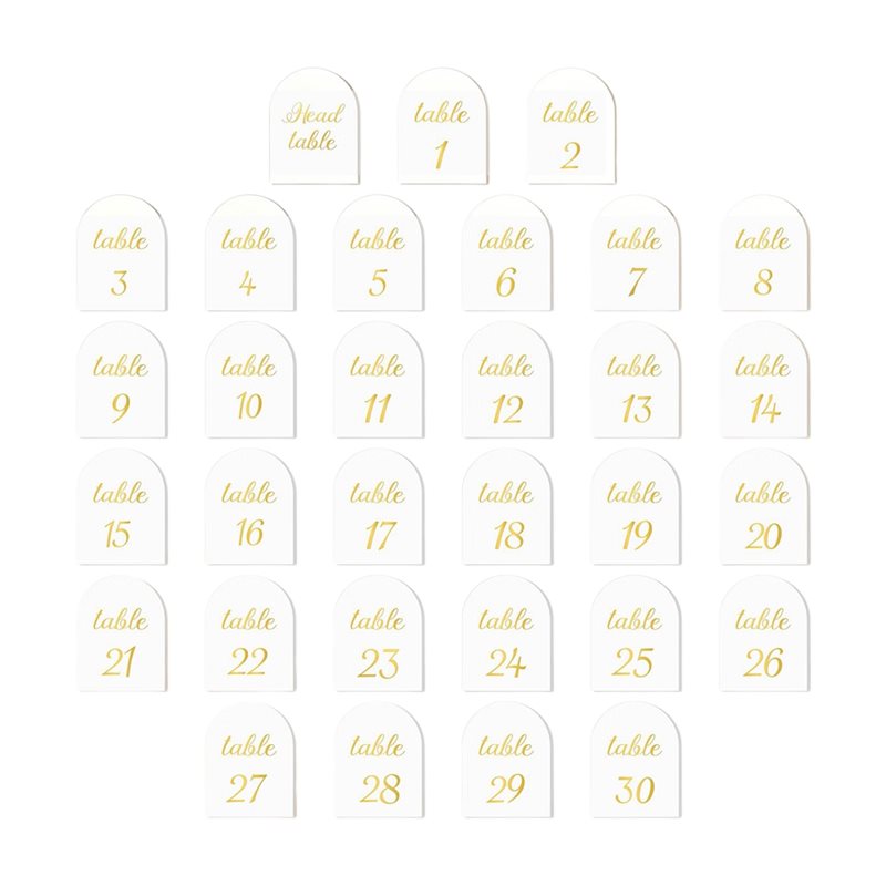 DTA4 Altın Varaklı Masa Numara - Table Number Gold incelemesi ve fiyatı
